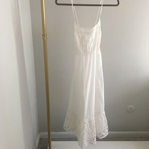 J Crew White Eyelet Dress Size XS